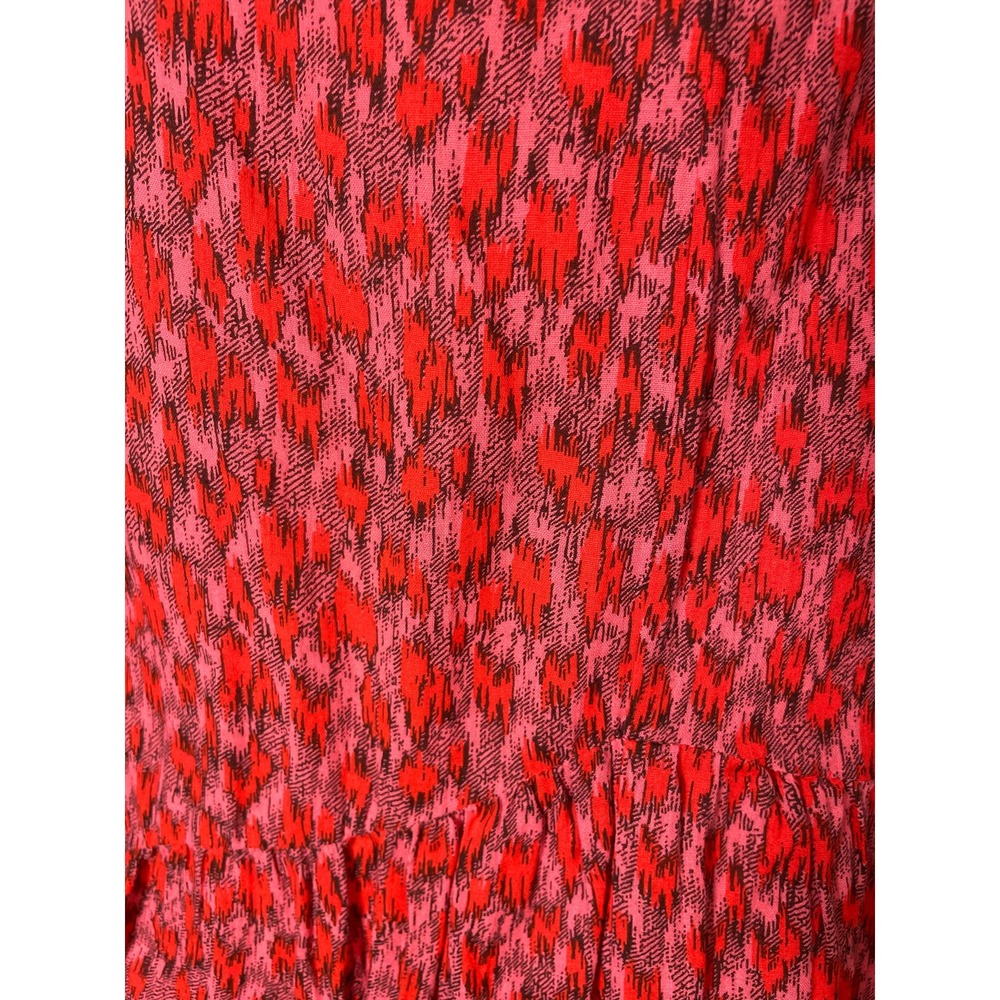 Joie Red Printed Midi Dress - Picture 4 of 8